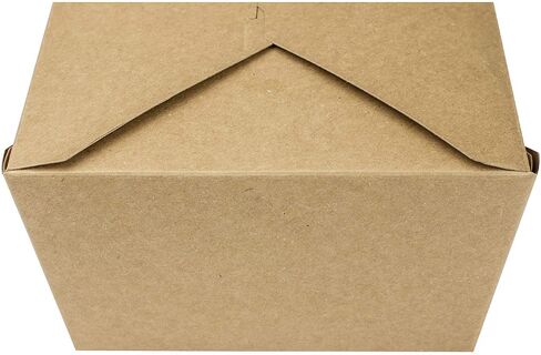 Karat Paper to Go Boxes [76 oz - 200 ct] Leak-Resistant, Microwavable, Heavy-Duty Take Out Boxes | Grease Resistant & Stackable, Black in Kuwait