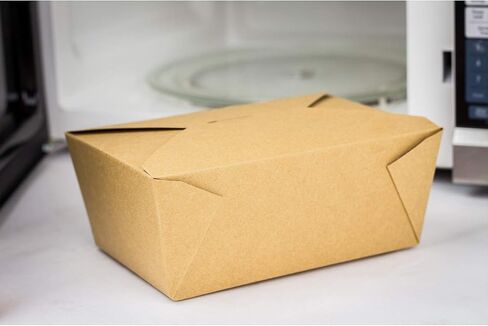 Karat Paper to Go Boxes [76 oz - 200 ct] Leak-Resistant, Microwavable, Heavy-Duty Take Out Boxes | Grease Resistant & Stackable, Black in Kuwait