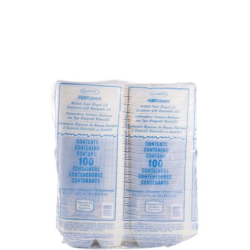 DART 85HT3R MED PERISED 3 COMP FOAM CONTERER ، 8.5 بوصة (حالة 200) ، النسخة الأصلية ، الأبيض in Saudi Arabia