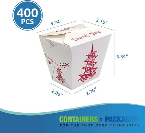 400 Pack 16oz Chinese Pagoda Paper Pail,Disposable Paper Take out Containers Chinese Food Boxes for Picnic, Restaurants, Theme Party Favors Decorations & Food Pail Party Favor in Saudi Arabia