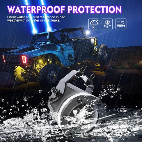 Whipless Whip Lights for Side by Side 2 PCS LED Whip Light Spot Beam Pod Lights Green LED Pods for ATV UTV Can am 1000XP Golf Cart Truck 4x4 Boat Polaris RZR SXS Offroad in Saudi Arabia