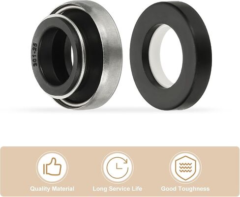 PATIKIL Mechanical Seal Kit, 2 Pcs 25mm / 1 Inch Gas Water Pump Replace Mechanical Shaft Seal Replacements Kit in Saudi Arabia