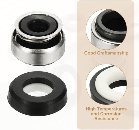 PATIKIL Mechanical Seal Kit, 2 Pcs 25mm / 1 Inch Gas Water Pump Replace Mechanical Shaft Seal Replacements Kit in Saudi Arabia
