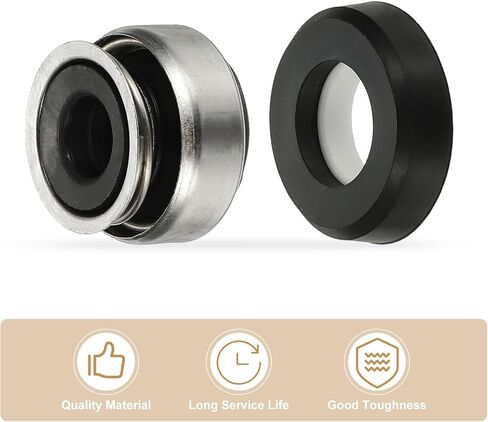 PATIKIL Mechanical Seal Kit, 2 Pcs 25mm / 1 Inch Gas Water Pump Replace Mechanical Shaft Seal Replacements Kit in Saudi Arabia