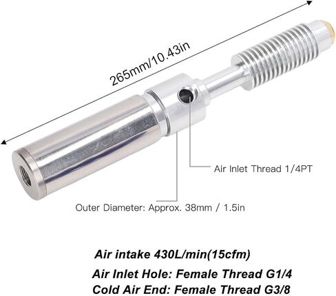 5Pcs Cold Air Dry Cooling Gun, Heat Sink Type Aluminum Alloy Cold Air Cooler Gun with Flexible Tube 6.9Bar 1100BTU in Saudi Arabia