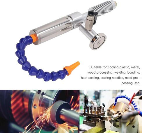 5Pcs Cold Air Dry Cooling Gun, Heat Sink Type Aluminum Alloy Cold Air Cooler Gun with Flexible Tube 6.9Bar 1100BTU in Saudi Arabia