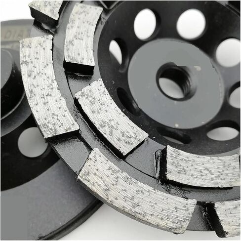 DT-Diatool 2PCS/PK 100/115/125/180 مم كوب مزدوج عجلة طحن M14 أو 5/8-11 للخرسانة الرخام الجرانيت الصلب الخرسانة (2pcs 100mm M14) in Saudi Arabia