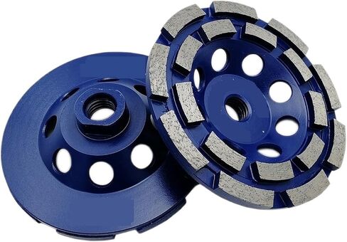 DT-Diatool 2PCS/PK 100/115/125/180 مم كوب مزدوج عجلة طحن M14 أو 5/8-11 للخرسانة الرخام الجرانيت الصلب الخرسانة (2pcs 100mm M14) in Saudi Arabia