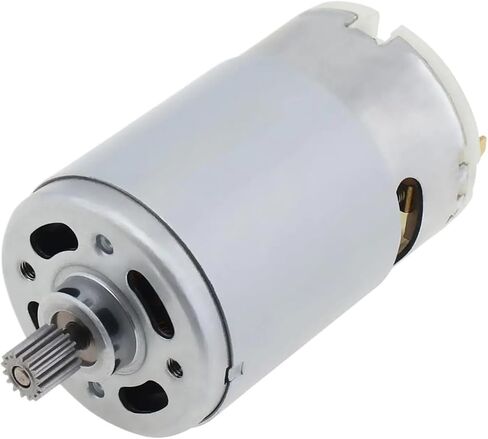 Cokyis RS555 DC Motor 16 Teath 24V 6300 دورة في الدقيقة حفر كهربائي محرك صغير مع 16 صندوق ترس عالي الأسنان للبراغي الكهربائي in Saudi Arabia