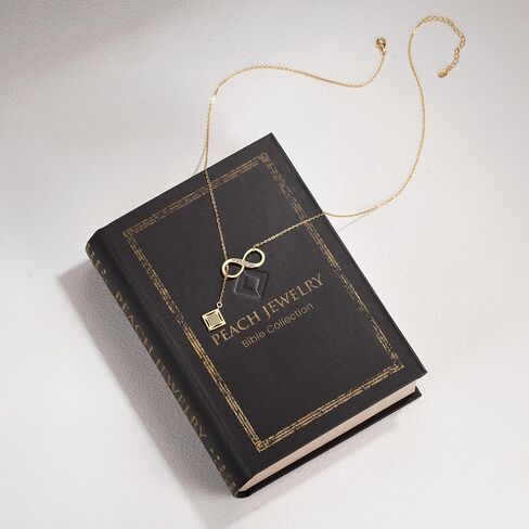 Nano Bible Infinity Necklace for Women – 925 Sterling Silver with Entire Holy KJV New Testament Engraved Pendant for Her – Religious Christian Jewelry Mothers Day Gift for Wife or Girlfriend in Kuwait