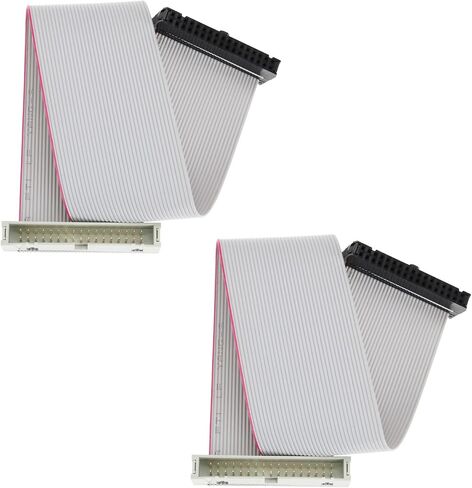 2Pcs 10 Pins IDC Extension Cable IDC Extension Jumper Connector Male to Female IDC Extension Cable 2.54mm Pitch Double Row Flat Ribbon Cable in Kuwait