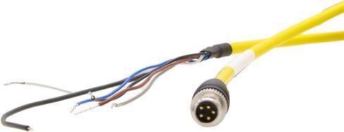 M8 5-Pin-Code to Flying Leads Cable لـ Cognex هو 632 631 Micro 2000 ISM1050 نظام الرؤية الأتمتة الصناعية الخفيفة ، 24AWG ، 5M in Kuwait