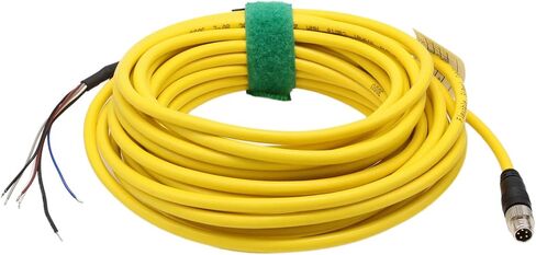 M8 5-Pin-Code to Flying Leads Cable لـ Cognex هو 632 631 Micro 2000 ISM1050 نظام الرؤية الأتمتة الصناعية الخفيفة ، 24AWG ، 5M in Kuwait