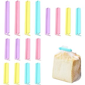 16-PCS Food Bag Clips - Plastic Clips for Snacks,Cereal,Bread Bags (2.6" Small, 3.5" Medium, 5.5" Large) | Airtight Seal Keeps Food Fresh | Pantry & Kitchen Organization Essentials (16Suit) in Saudi Arabia