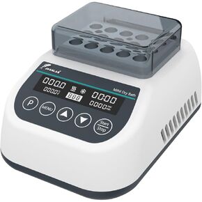 JOANLAB Mini Lab Dry Bath Incubator Digital Laboratory Thermostatic Heater with 1.5ml x 15 Heating Block Programmable Timing Control (Single Heating Function) in Kuwait