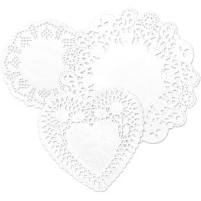 300 Sheets White Round Lace Doilies Hollow Paper Cutouts Vintage Collage Retro Decoupage 3 Small Sizes 3.5"/4"/4.5" for Scrapbooking Crafting Journal Planner (Doily) in Saudi Arabia