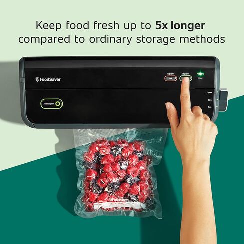 FoodSaver Quart Pre-Cut Vacuum Seal Bags, Easy Use Vacuum Storage Bags, Align to Seal and Tear to Open Vacuum Sealer Storage Bags, 43 Pack in Saudi Arabia