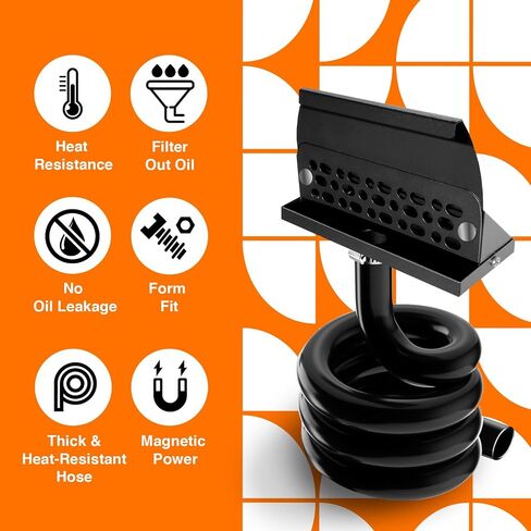 Rear Grease Drainage System for Blackstone Griddle, Equipped with Enclosed Grease Catcher Funnel, Blackstone Griddle Accessory in Saudi Arabia