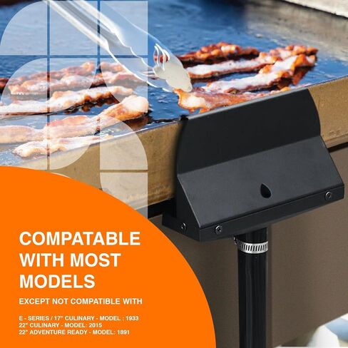 Rear Grease Drainage System for Blackstone Griddle, Equipped with Enclosed Grease Catcher Funnel, Blackstone Griddle Accessory in Saudi Arabia