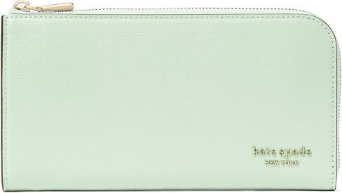 kate spade new york Devin Spring Pansies Embossed Saffiano Leather Zip Around Continental Wallet, Blush Cloud Multi in Kuwait