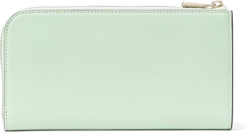 kate spade new york Devin Spring Pansies Embossed Saffiano Leather Zip Around Continental Wallet, Blush Cloud Multi in Kuwait