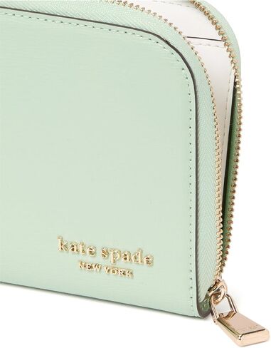 kate spade new york Devin Spring Pansies Embossed Saffiano Leather Zip Around Continental Wallet, Blush Cloud Multi in Kuwait