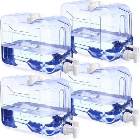 Drink Dispenser for Fridge Refrigerator Plastic Reusable Water Dispensers Bottle with Spigot BPA Free for Party Outdoors Home Office Activities(2 Gallon) in Kuwait