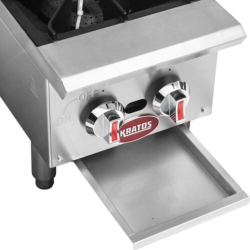 Kratos Commercial Range 12" Step-Up Countertop Range/Hot Plate with Two Burners, 60,000 BTU (29R-002) in Kuwait