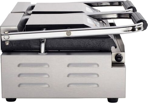 Kratos Commercial Panini Sandwich Grill Grooved Top w/Smooth Bottom Plate | 14" x 9" Cooking Surface, Electric Commercial Countertop Panini Press, 120V, 1750W (29Y-022) in Saudi Arabia