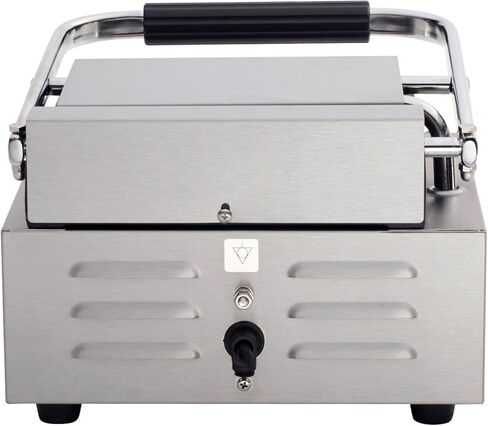 Kratos Commercial Electric Panini Sandwich Grill with Grooved Plates, 14" x 9" Cooking Surface, Commercial Countertop Panini Press, 120V, 1750W (29Y-020) in Kuwait