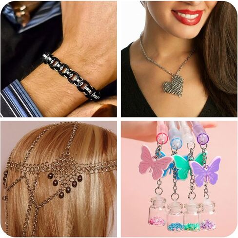 1000 Pcs 10 mm Open Jump Ring for Keychain Jewelry Jump Rings for Jewelry Making Stainless Steel Jump Ring for Chainmail Making Necklace Repair Layer Bracelet Jewelry Making in Kuwait