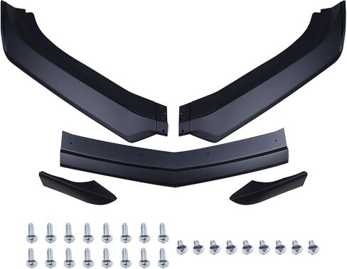 Front Bumper Lip Fit for 2016-2024 Chevy Camaro SS / 2019-2024 LS LT RS Splitter Spoiler Diffuser Protector Guard Wing Body Kit Air Dam Camaro Accessories (Glossy Black) in Saudi Arabia