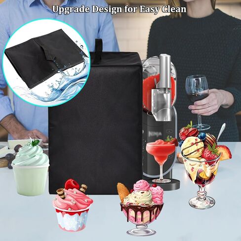 Slushie Machine Cover for Ninja SLUSHi Professional Frozen Drink Maker FS301C/FS301/FS300,Waterproof & Dustproof Slushie Machine Accessories,Suitable for Kitchens and Restaurants (Black) in Kuwait