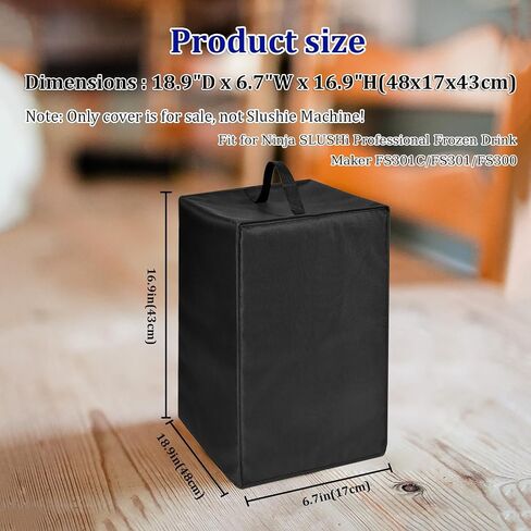 Slushie Machine Cover for Ninja SLUSHi Professional Frozen Drink Maker FS301C/FS301/FS300,Waterproof & Dustproof Slushie Machine Accessories,Suitable for Kitchens and Restaurants (Black) in Kuwait