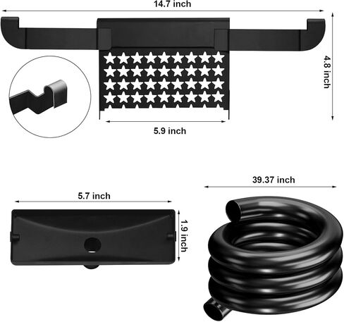 Blackstone Upgraded Rear Griddle Grease Catcher – BBQ Oil Drainer & Grease Funnel with Spatula Holder, Compatible Drain Kit for 36", 28", 22", and 17" Blackstone Griddles in Saudi Arabia