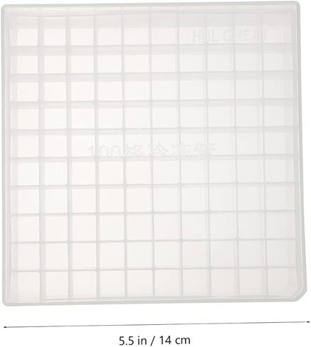 Pretyzoom 1.5ml 1.8ml 2ml Microcentrifuge Tube Tube Box 100 Well Plastic Prognzing Careovial Container لعينات المختبر حامل أنبوب اختبار البولي كربونات مناسب للاستخدام المختبري in Saudi Arabia