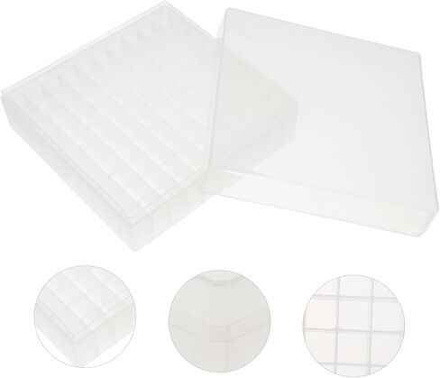 Pretyzoom 1.5ml 1.8ml 2ml Microcentrifuge Tube Tube Box 100 Well Plastic Prognzing Careovial Container لعينات المختبر حامل أنبوب اختبار البولي كربونات مناسب للاستخدام المختبري in Saudi Arabia