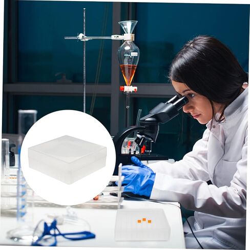 Pretyzoom 1.5ml 1.8ml 2ml Microcentrifuge Tube Tube Box 100 Well Plastic Prognzing Careovial Container لعينات المختبر حامل أنبوب اختبار البولي كربونات مناسب للاستخدام المختبري in Saudi Arabia