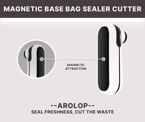 Mini Bag Sealer and Cutter, 2 in 1 Portable USB Rechargeable Chip Heat Sealing Machine for Plastic Snacks Food Storage Bag Opener in Saudi Arabia