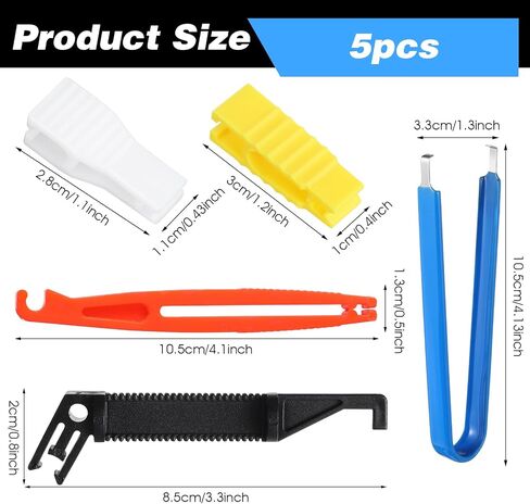 5 Pcs Fuse Puller, 5 Sizes Automotive Fuse Puller Tool, Plastic Fuses Removal Tools for Car Motorcycle Truck Fuses Replacement in Saudi Arabia