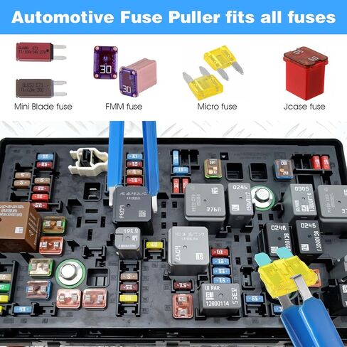 5 Pcs Fuse Puller, 5 Sizes Automotive Fuse Puller Tool, Plastic Fuses Removal Tools for Car Motorcycle Truck Fuses Replacement in Saudi Arabia