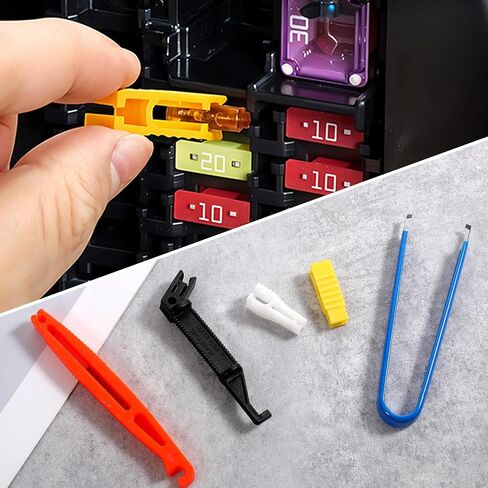 5 Pcs Fuse Puller, 5 Sizes Automotive Fuse Puller Tool, Plastic Fuses Removal Tools for Car Motorcycle Truck Fuses Replacement in Saudi Arabia
