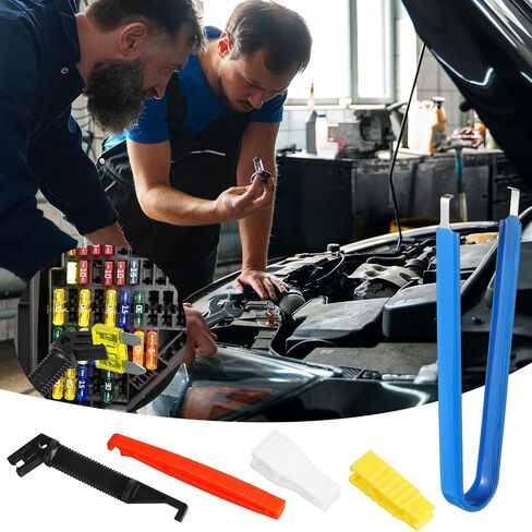 5 Pcs Fuse Puller, 5 Sizes Automotive Fuse Puller Tool, Plastic Fuses Removal Tools for Car Motorcycle Truck Fuses Replacement in Saudi Arabia