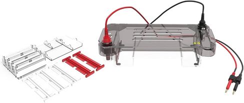 Multi-Functional Horizontal Electrophoresis Tank, 120×120mm Large Gel, 700mL Buffer Volume Electrophoresis System for Lab Biology in Kuwait