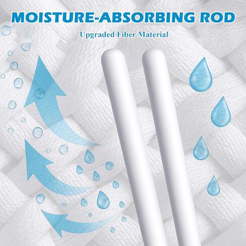 Drying Rod Stick for Toys, Reusable Diatom Desiccant & Deodorizer with Quick Drying Water Absorption, Durable Moisture-Proof Dehumidifier for Bathroom, Closet and Multi-Purpose Humidity Control in Saudi Arabia