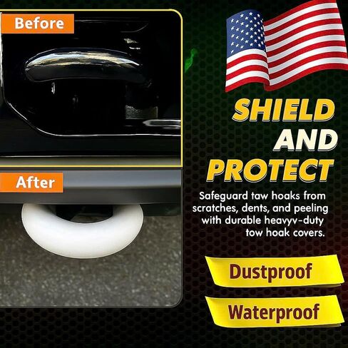 أغطية خطاف السحب متوافقة مع 2004-2018 2019 2020 2021 2022 2023 2024 2025 F150 Accessories BASE BASE/BIG BEND/OUTER BANK-FIT لعام 2017-2021 TUNDRA Accessories Design ، Silicon Rubber (Orange) in Kuwait