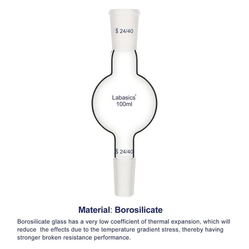 Labasics 500ml Glass Chromatography Reservoir, Borosilicate Glass for Chromatography Experiments in Kuwait
