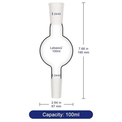 Labasics 500ml Glass Chromatography Reservoir, Borosilicate Glass for Chromatography Experiments in Kuwait