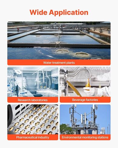 مقياس التعكر Vevor ، نطاق قياس NTU من 0 إلى 1000 ، EPA 180.1 متوافق ، متوافق ، معيرات خفيفة بيضاء محمولة ، مع حلول المعايرة ، قوارير العينة ، وحالة تحمل ، للاستخدام في الحقل والمنفعة in Saudi Arabia