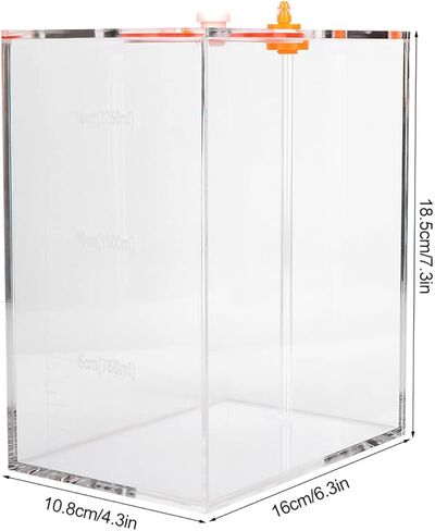 Transparent Acrylic Titration Holder with Scale for Trace Elements Additions 4.5L for Aquarium Enthusiasts (DT-45 4.5 liters) in Saudi Arabia